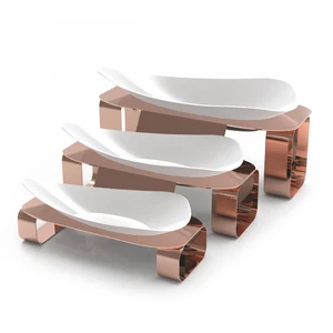 Подставка фуршетная стойка 27,7*13*11 см Copper металл + салатник меламин P.L.--Hotelware