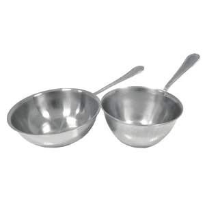 Соусник кокотница 140 мл d9 см h2,5 см круглый с ручкой нерж. "Соня" P.L. Proff Cuisine