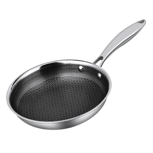 Сковорода 30/23,5 см, h6 см New Kitchen Honeycombs нерж. с антиприг. покр. ИНДУКЦИЯ P.L.