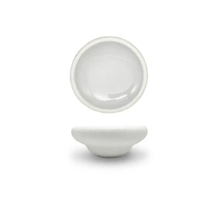 Салатник  200 мл d 17,5 см h7 см емкость для закусок плоский Marine White Moon P.L. [2]