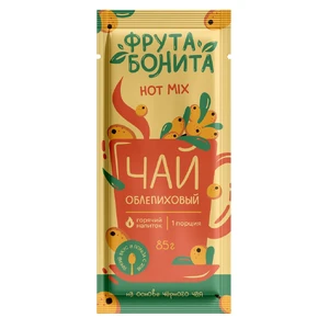 Основа для горячих напитков Чай Облепиха 85гр сашет Хот Микс Фрута Бонита [20]