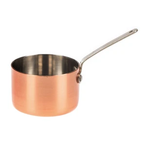 Соусник кокотница 150 мл d 7 см h4,5 см круглый с ручкой Copper нерж. с медным напылением P.L. 