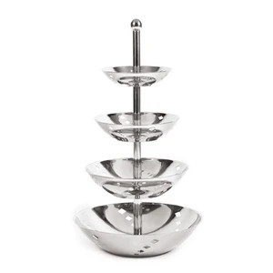 Этажерка 4 яруса h 50 см d 21/25/31/38 см нерж. P.L. Proff Cuisine