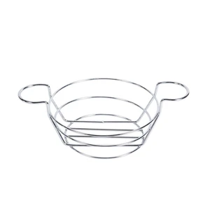 Корзинка для подачи d 18 см h7,5 см круглая 2 ручки нерж. P.L. Proff Cuisine