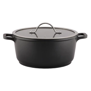Кастрюля  4 л 24/20,8*16 см с крышкой New Kitchen Standard алюм. с антиприг. покрытием ИНДУКЦИЯ