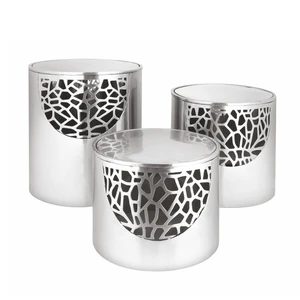 Подставка фуршетная стойка d 21,5 см h25 см круглая перфорация нерж. P.L. Hotelware