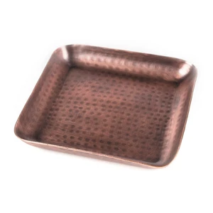 Блюдо квадратное 20*20 см (поднос) "Antique" нерж. под медь P.L. Proff Cuisine