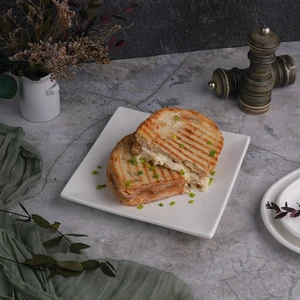 Тарелка 20*20 см h2,4 см квадратная белая фарфор NEW P.L. Proff Cuisine [4]