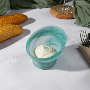 Соусник 150 мл 9*6,5 см Green Sky косой конус матовое стекло P.L. Proff Cuisine [4]