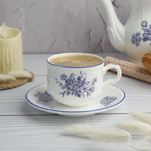 Кофейная пара 120 мл d 6,7 см h5,5 см Sea Flower P.L. Proff Cuisine [6]
