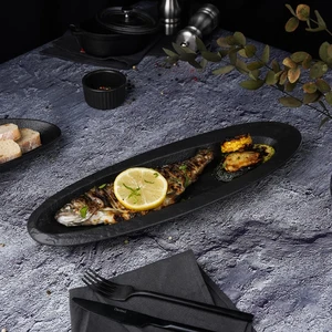 Блюдо овальное 40,8*14 см h3,5 см Black Raw Stellar P.L. Proff Cuisine [1]
