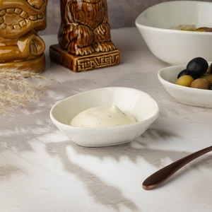 Соусник  60 мл 10*9 см h2,5 см овальный фарфор Velho Island Ivory By Bone Innovation [6]