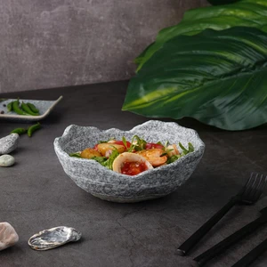 Салатник  290 мл 17*14 см h6,5 см для закусок Wave Up Stone Crush Taiga P.L. [1]