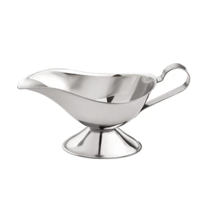 Соусник 110 мл 14,2*7,4 см h6,7 см овальный на подставке с ручкой нерж. P.L. Proff Cuisine