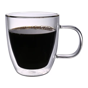 Кружка 230 мл Classic Coffee прозрачная набор 2 шт. d 8,5 см h9,5 см термостекло P.L. [1]
