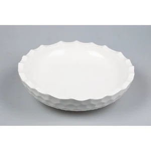 Салатник 2000 мл d 32,5 см h9,5 см Crush Honeycombs белый фарфор P.L. Proff Cuisine [1]