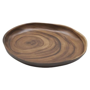 Блюдо 25*24,5*3 см овальное 500 мл African Wood 2 пластик меламин P.L. Proff Cuisine