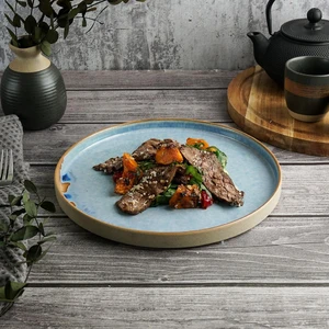 Тарелка с бортом d 26 см h2,2 см 600 мл Blue Panasia P.L. Proff Cuisine [1]
