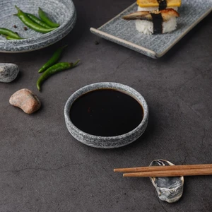 Соусник  60 мл d 8,8 см h2,3 см круглый фарфор Stone Untouched Taiga P.L. Proff Cuisine [1]