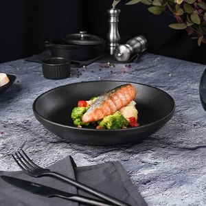 Салатник  900 мл d 23,5 см h4,5 см Smooth Black Raw Stellar P.L. Proff Cuisine [1]
