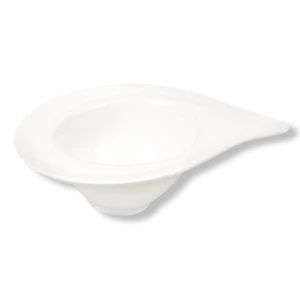 Соусник 100 мл 13,5*10 см Asymmetry овальный белый фарфор P.L. Proff Cuisine [6]