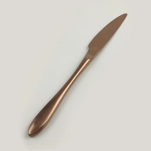 Нож столовый 23,5 см матовый цвет светлая медь PVD Alessi-Copper P.L. [12]