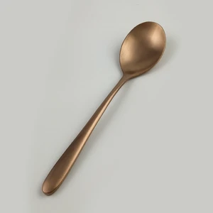 Ложка столовая 21 см матовая цвет светлая медь PVD Alessi-Copper P.L. [12]
