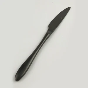 Нож столовый 23,5 см матовый черный цвет PVD Alessi-Black P.L. [12]