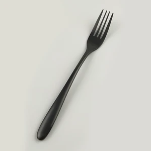 Вилка столовая 21,5 см матовая черный цвет PVD Alessi-Black P.L. [12]