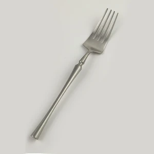 Вилка столовая 21 см матовая цвет серебро PVD 1920-Silvery P.L. [12]