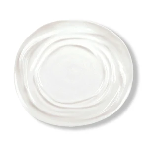 Тарелка 29*26 см h2,5/1,7 см овальная Relief Wave белая фарфор P.L. Proff Cuisine [4]