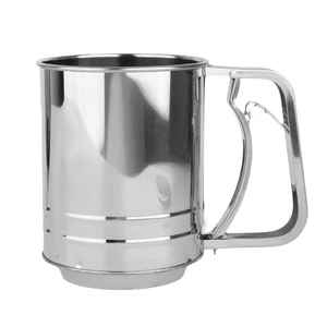 Сито  9,9 см h12,9 см кружка с механизмом нерж. мелкая сетка l 16 см P.L. Proff Cuisine