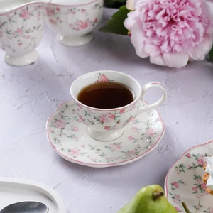 Кофейная пара 100 мл d 7,4 см h5,4 см Vie En Rose Noble [6]