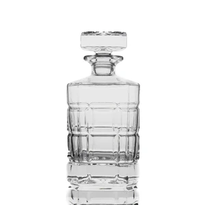Графин  0,8 л штоф с крышкой King h21 см 10*9,8 см стекло P.L. - BarWare [1]