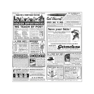 Упаковочная бумага "Газета", 31*31 см, жиростойкий пергамент 32 г/см2, 1000 шт/уп, Garci