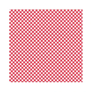 Упаковочная бумага "Красная клетка", 31*38 см, жиростойкий пергамент 32 г/см2, 1000 шт/у