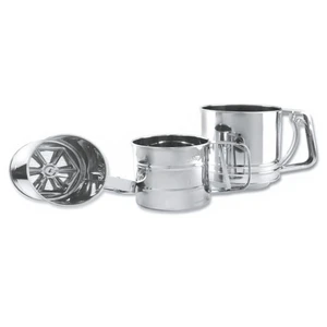 Сито  9,7 см h13 см кружка с механизмом нерж. мелкая сетка l 16 см P.L. Proff Cuisine