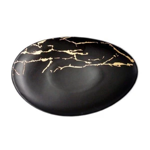 Блюдо овальное 30*19 см Black Gold фарфор P.L. Proff Cuisine [4]