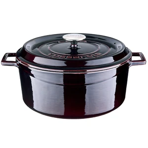 Кастрюля  6,7 л 28*13,5 см чугун с крышкой ИНДУКЦИЯ Majolica Mor LAVA