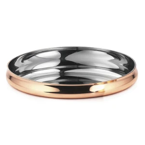 Блюдо круглое d 33 h3 см (поднос) для подачи Copper нерж. медь P.L. Proff Cuisine