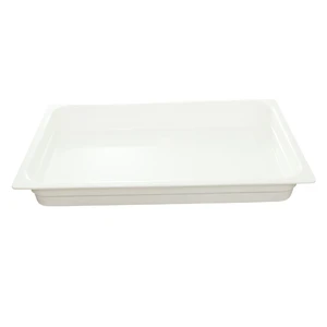 Блюдо 41,7*28,2*6,5 см прямоуг. с бортом White пластик меламин P.L. Proff Cuisine