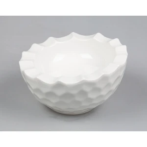 Салатник 150 мл d 15 см h8,5/7 см Crush Honeycombs белый фарфор P.L. Proff Cuisine [3]