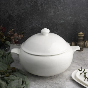 Супница 7 л d 25,5 см h25 см белая фарфор P.L. Proff Cuisine [1]