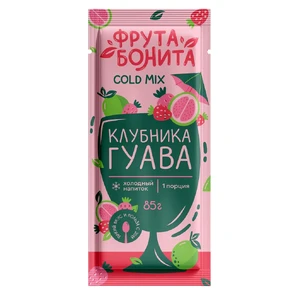 Основа для холодных напитков Клубника-Гуава 85гр сашет Колд Микс Фрута Бонита [20]